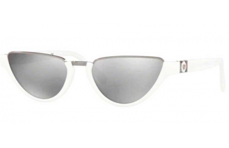Gafas de Sol - Versace - VE4370 - 401/6G WHITE // LIGHT GREY SILVER 80 MIRROR