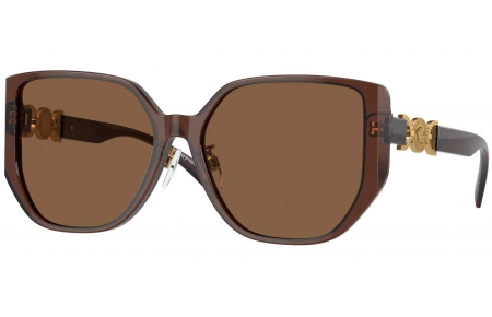 Gafas de Sol - Versace - VE4449D - 541673  TRANSPARENT BROWN // DARK BROWN