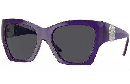 Gafas de Sol - Versace - VE4452 - 541987  TRANSPARENT PURPLE // DARK GREY