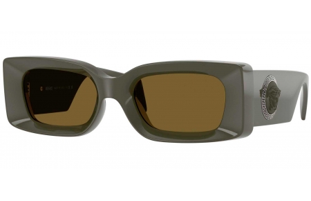 Gafas de Sol - Versace - VE4474U - 549173  DARK OLIVE GREEN // BROWN