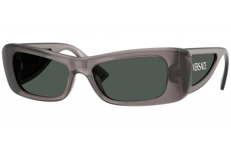 Gafas de Sol - Versace - VE4481 - 550287  TRANSPARENT GREY GLITTER // DARK GREY