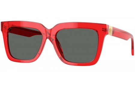 Gafas de Sol - Versace - VE4498 - 528087  TRANSPARENT RED // DARK GREY