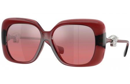 Gafas de Sol - Versace - VE4499U - 55397E  TRANSPARENT RED // PINK GRADIENT MIRROR SILVER