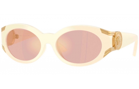 Gafas de Sol - Versace - VE4503U - 55331T  WHITE // PINK MIRROR GOLD