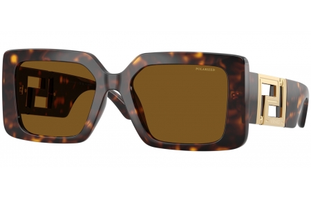 Gafas de Sol - Versace - VE4505U - 108/83  HAVANA // BROWN POLARIZED