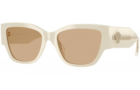 Gafas de Sol - Versace - VE4509U - 5541/8 WHITE TALC // LIGHT BROWN