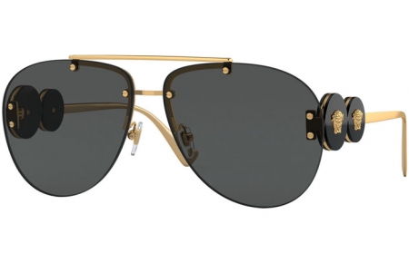 Gafas de Sol - Versace - VE2250 - 100287 GOLD // DARK GREY