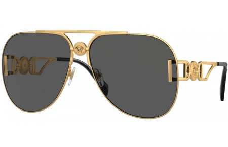 Sunglasses - Versace - VE2255 - 100287  GOLD // DARK GREY
