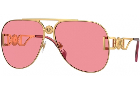 Gafas de Sol - Versace - VE2255 - 1002A4  GOLD // PINK MIRROR SILVER