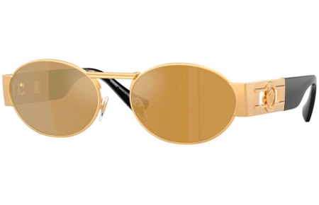 Gafas de Sol - Versace - VE2264 - 10025A  GOLD // BROWN MIRROR GOLD