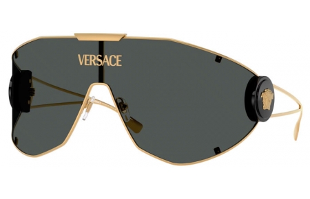 Lunettes de soleil - Versace - VE2268 - 100287  GOLD // DARK GREY