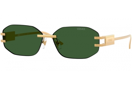 Gafas de Sol - Versace - VE2274 - 100271  GOLD // DARK GREEN