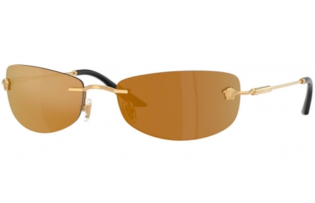 Lunettes de soleil - Versace - VE2279 - 10027I  GOLD // BRONZE MIRROR GOLD
