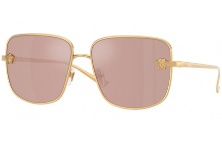 Sunglasses - Versace - VE2282 - 1002/5 GOLD // LIGHT PINK MIRROR SILVER