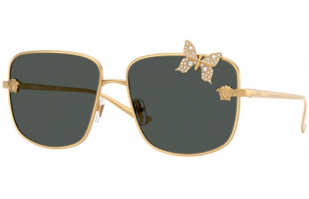 Gafas de Sol - Versace - VE2282 - 100287  GOLD // DARK GREY