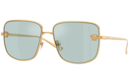 Sunglasses - Versace - VE2282 - 10029C  GOLD // SKY BLUE FLASH SILVER