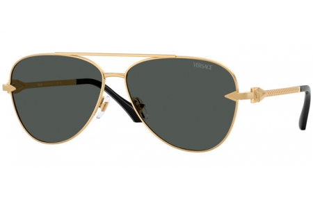 Gafas de Sol - Versace - VE2283 - 100287  GOLD // DARK GREY