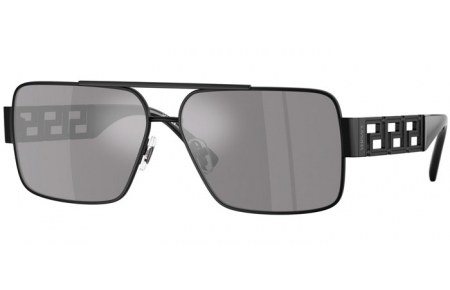 Gafas de Sol - Versace - VE2290 - 12616G  MATTE BLACK // GREY MIRROR SILVER