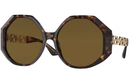 Gafas de Sol - Versace - VE4395 - 108/73 HAVANA // DARK BROWN