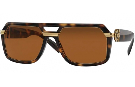 Gafas de Sol - Versace - VE4399 - 108/73 HAVANA // DARK BROWN