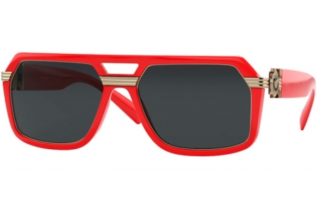 Sunglasses - Versace - VE4399 - 530987 RED // DARK GREY