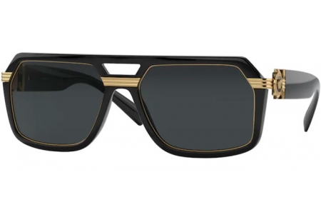 Lunettes de soleil - Versace - VE4399 - GB1/87 BLACK // DARK GREY