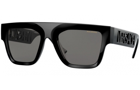 Lunettes de soleil - Versace - VE4430U - GB1/81 BLACK // DARK GREY POLARIZED