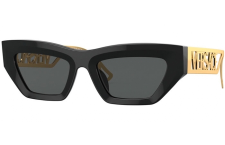 Sunglasses - Versace - VE4432U - GB1/87 BLACK // DARK GREY
