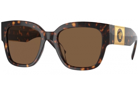 Lunettes de soleil - Versace - VE4437U - 108/73 HAVANA // DARK BROWN