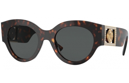 Sunglasses - Versace - VE4438B - 108/87 DARK HAVANA // DARK GREY
