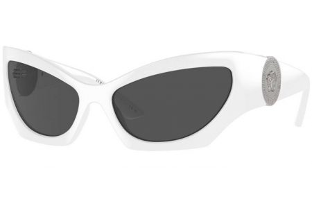 Lunettes de soleil - Versace - VE4450 - 314/87 WHITE // DARK GREY