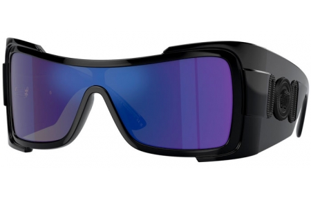 Sunglasses - Versace - VE4451 - GB1/55 BLACK // GREEN MIRROR BLUE