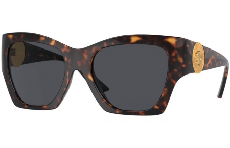 Lunettes de soleil - Versace - VE4452 - 108/87 HAVANA // DARK GREY