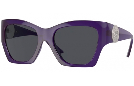Sunglasses - Versace - VE4452 - 541987  TRANSPARENT PURPLE // DARK GREY
