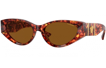Lunettes de soleil - Versace - VE4454 - 543783  LIGHT HAVANA // DARK BROWN POLARIZED