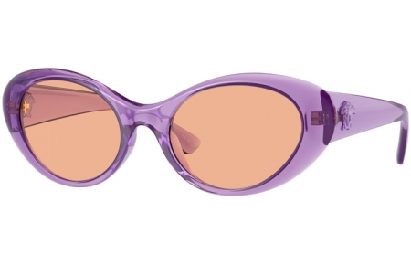 Lunettes de soleil - Versace - VE4455U - 5353/3 TRANSPARENT VIOLET // BROWN