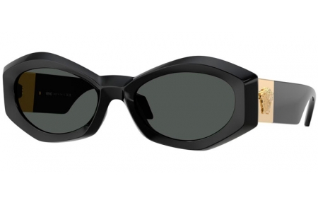 Lunettes de soleil - Versace - VE4466U - GB1/87 BLACK // DARK GREY