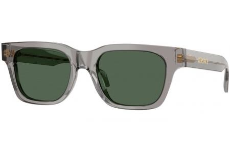 Lunettes de soleil - Versace - VE4486 - 551071  TRANSPARENT GREY // DARK GREEN