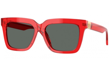 Gafas de Sol - Versace - VE4498 - 528087  TRANSPARENT RED // DARK GREY