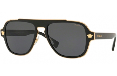 Gafas de Sol - Versace - VE2199 MEDUSA CHARM - 100281 BLACK // GREY POLARIZED