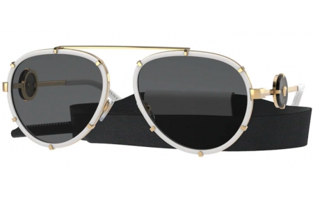 Gafas de Sol - Versace - VE2232 - 147187 WHITE // DARK GREY
