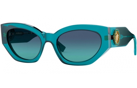 Sunglasses - Versace - VE4376B - 53164S TURQUOISE // AZURE GRADIENT DARK BLUE
