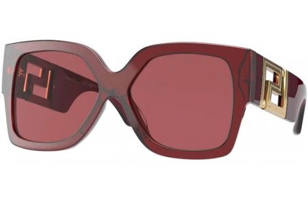 Sunglasses - Versace - VE4402 - 388/69 TRANSPARENT RED // DARK VIOLET