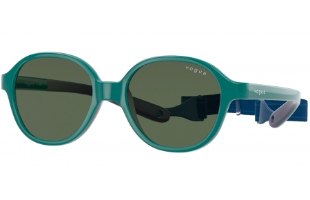 Gafas Junior - Vogue Eyewear Junior - VJ2012 - 297571 GREEN ON RUBBER DARK BLUE // DARK GREEN
