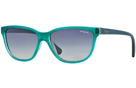 Gafas de Sol - Vogue eyewear - VO2729S   - 218911 TOP TURQUOISE TRANSPARENT DEMI SHINY // GREY GRADIENT
