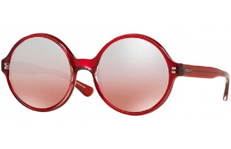 Gafas de Sol - Vogue eyewear - VO2919S - 22536U TOP TRANSPARENT BORDEAUX // LIGHT BROWN MIRROR SILVER GRADIENT