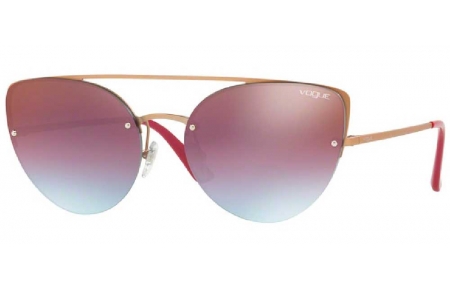 Gafas de Sol - Vogue eyewear - VO4074S - 5075H7 MATTE LIGHT PINK GOLD // AZURE GRADIENT PINK BROWN MIRROR RED