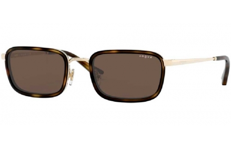 Gafas de Sol - Vogue eyewear - VO4166S - 848/73 PALE GOLD HAVANA // DARK BROWN