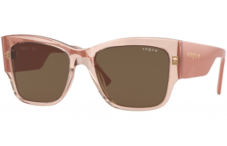 Gafas de Sol - Vogue eyewear - VO5462S - 295473  TRANSPARENT PEACH // DARK BROWN