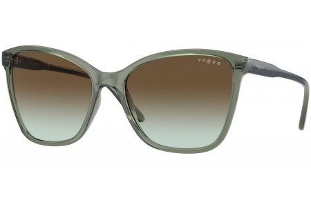 Gafas de Sol - Vogue eyewear - VO5520S - 3086E8  TRANSPARENT GREEN // DARK BROWN GRADIENT GREEN